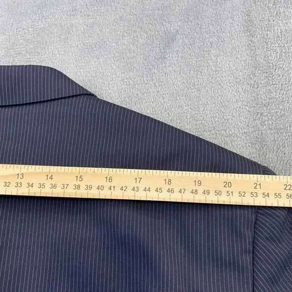 Jones New York Collection Men's L 48 Pinstripe Wool Suit‎ Jacket and Pants Set